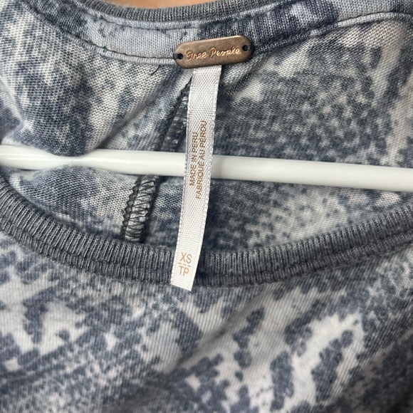 FREE PEOPLE Women's Tourist Tee, Black Snake - Picture 8 of 9